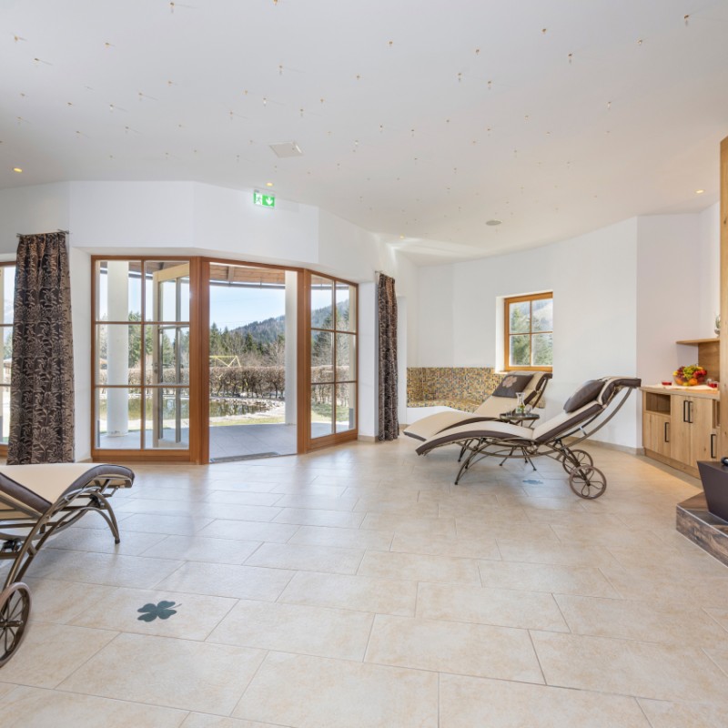 Wellnessbereich im Hotel Kleefeld in Strobl am Wolfgangsee