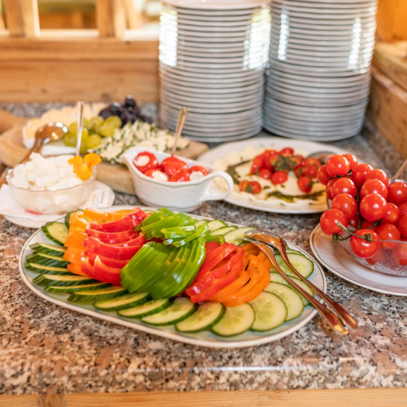 Frische Auswahl am Buffet