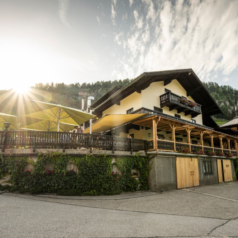 Sonnenterrasse im Hotel