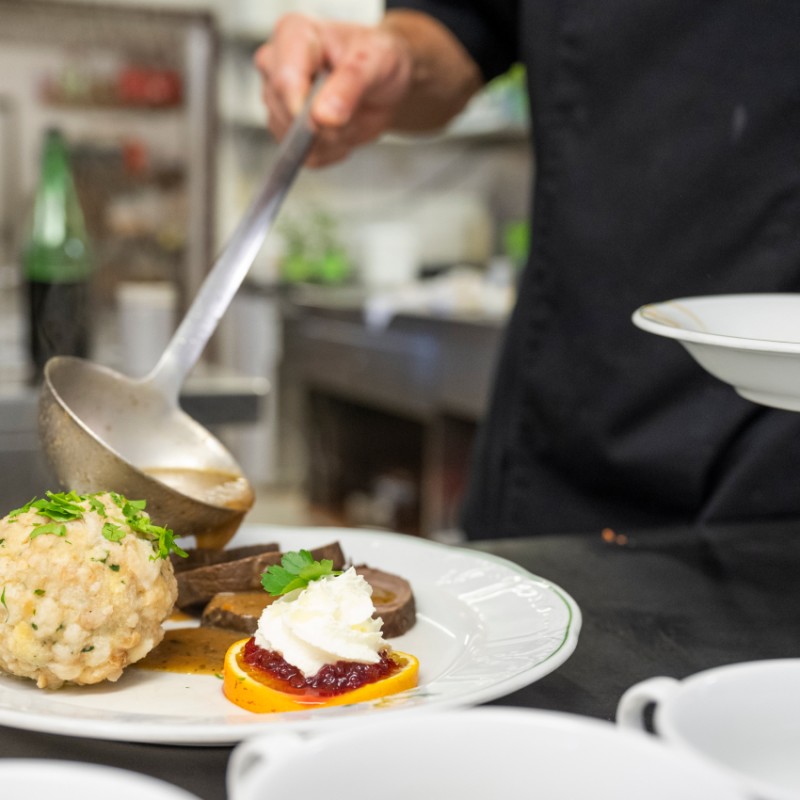 Frisch zubereitete, regionale Speisen