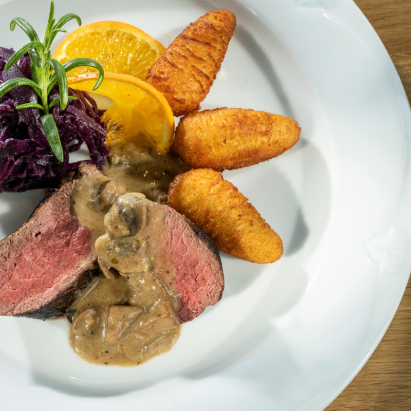 Wildspezialitäten im Restaurant Kleefeld