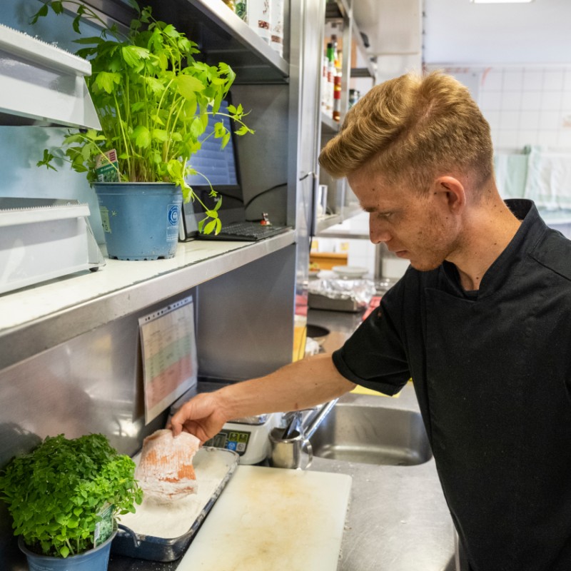 Frische Zutaten in der Küche