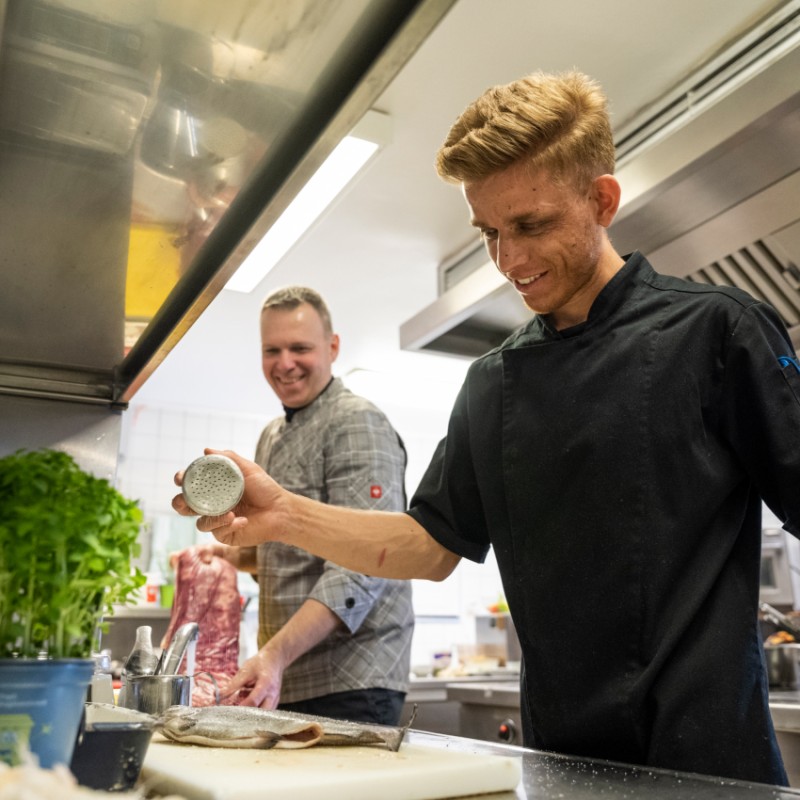 Küchenteam im Restaurant Kleefeld