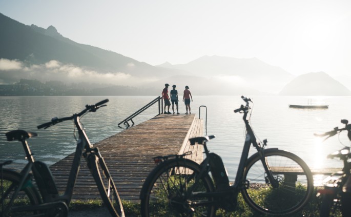 Radfahren in Oberösterreich © Oberösterreich Tourismus | Wolfgangsee | Moritz Ablinger