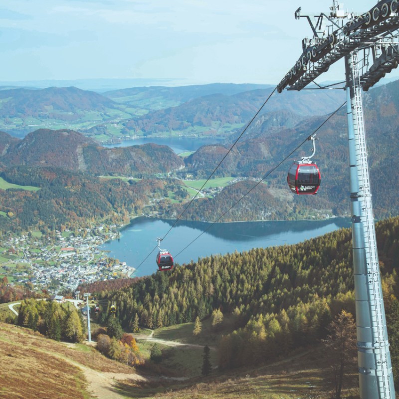 Zwölferhorn Seilbahn in Sankt Gilgen © Wolfgangsee Tourismus GmbH