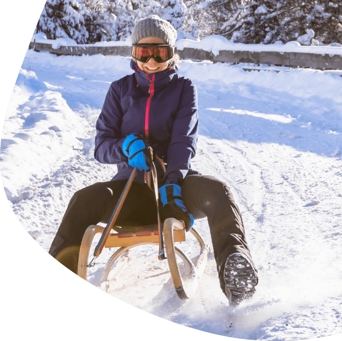 Rodeln im Winterurlaub © Pyhrn-Priel Tourismus GmbH | Florian Lierzer