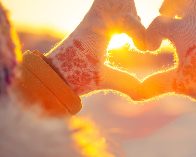 Die Wintersonne genießen