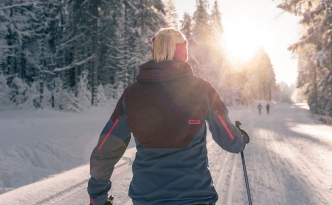 Frische Winterluft beim Langlaufen © Oberösterreich Tourismus GmbH | David Lugmayr