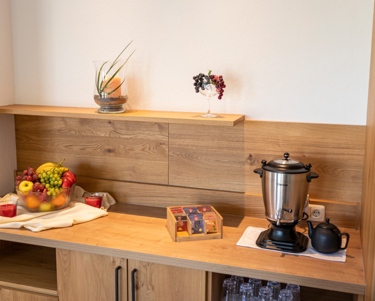 Feinste Teeauswahl an unserer Teebar im Hotel Kleefeld