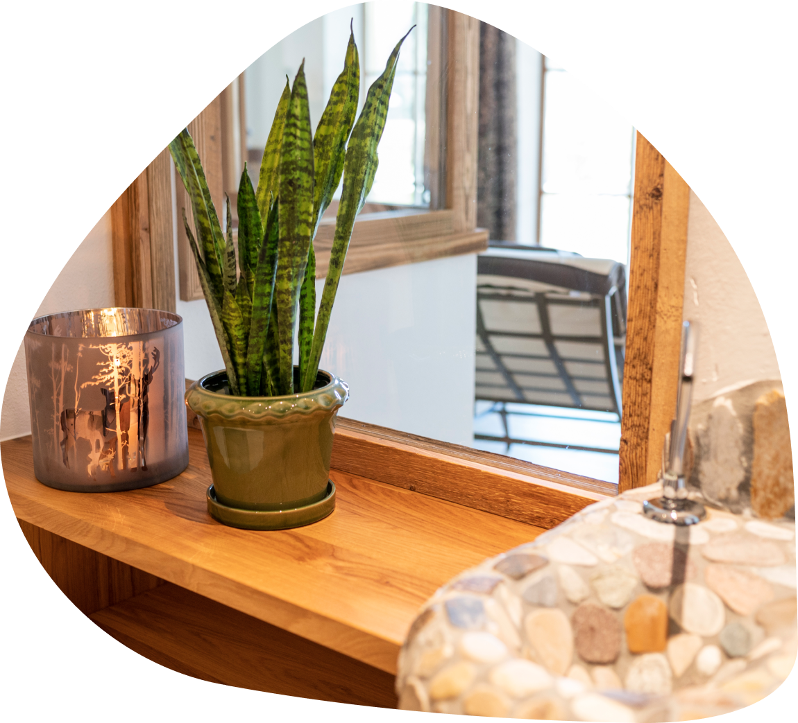 Detailaufnahme aus dem Wellnessbereich Kleefeld